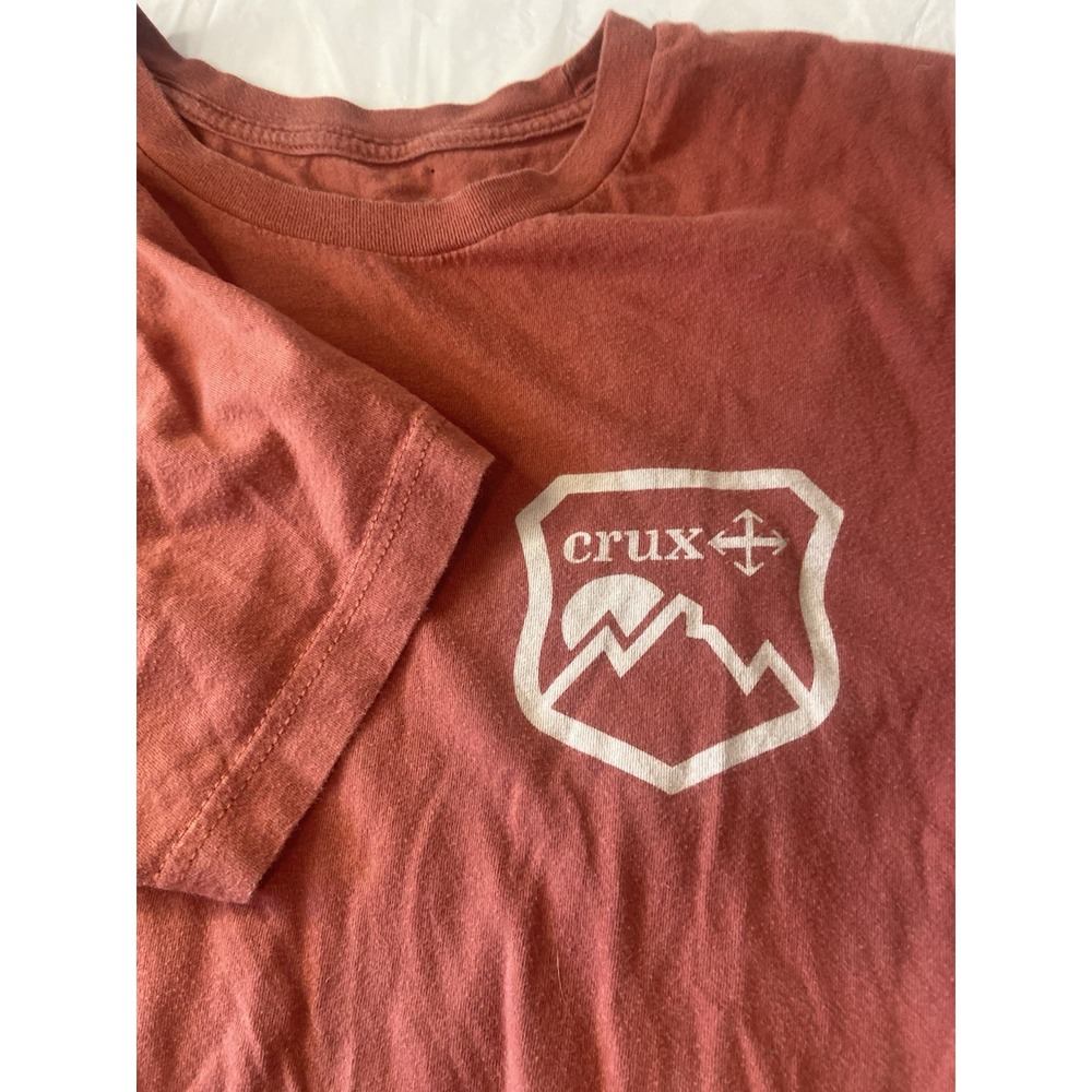 Men's Crux‎ Orange Outdoor Activewear T-Shirt- Size M- Great Condition-Tiny Flaw
